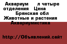 Аквариум 200 л четыре отделения › Цена ­ 1 500 - Брянская обл. Животные и растения » Аквариумистика   